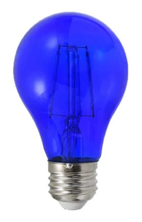 LAMP LED BLUE 4.5W A19 BULB - Fluorescent
